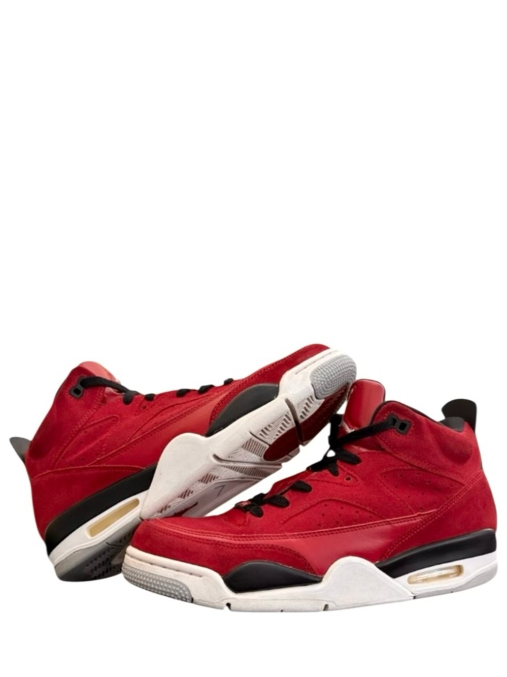 AIR JORDAN - RED BLACK SUEDE SON OF MARS LOW “GYM RED” SNEAKERS